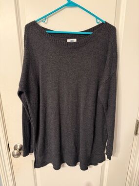 Cozy Old Navy Charcoal Crewneck Women's Sweater size large